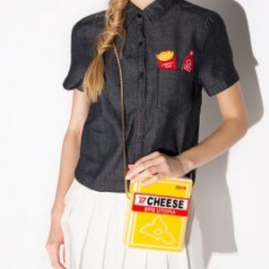 Bpb cheese acrylic shoulder bag